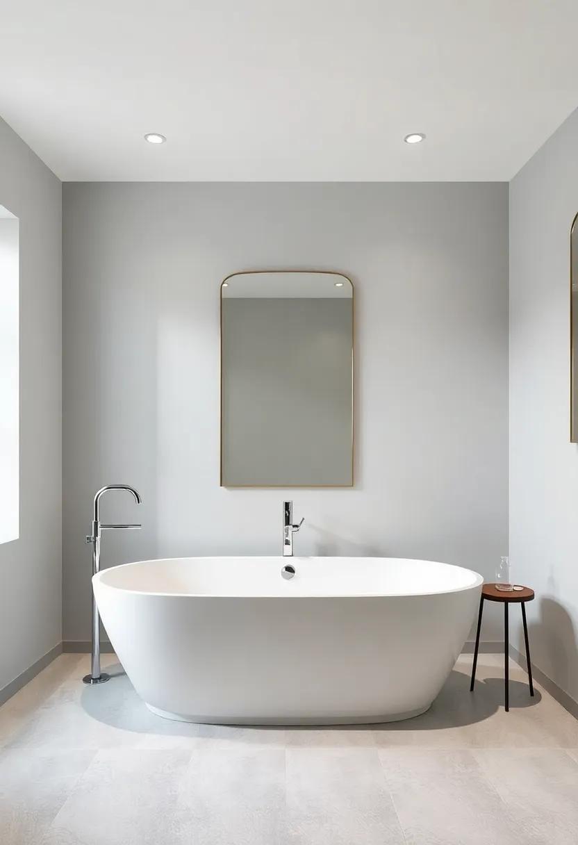 Compact Freestanding Bathtubs as Statement Pieces ⁢in Small Elegant⁣ Bathrooms