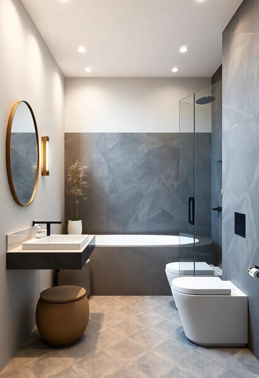 Curated ‌Natural⁤ Elements enhancing Tranquility⁣ Within ​a ‍Compact ⁢Bathroom Retreat