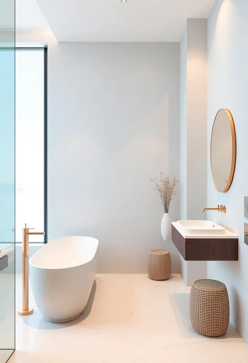 Delicate Decorative Accents ⁣bringing Personality to ⁤Compact Luxury Bathrooms