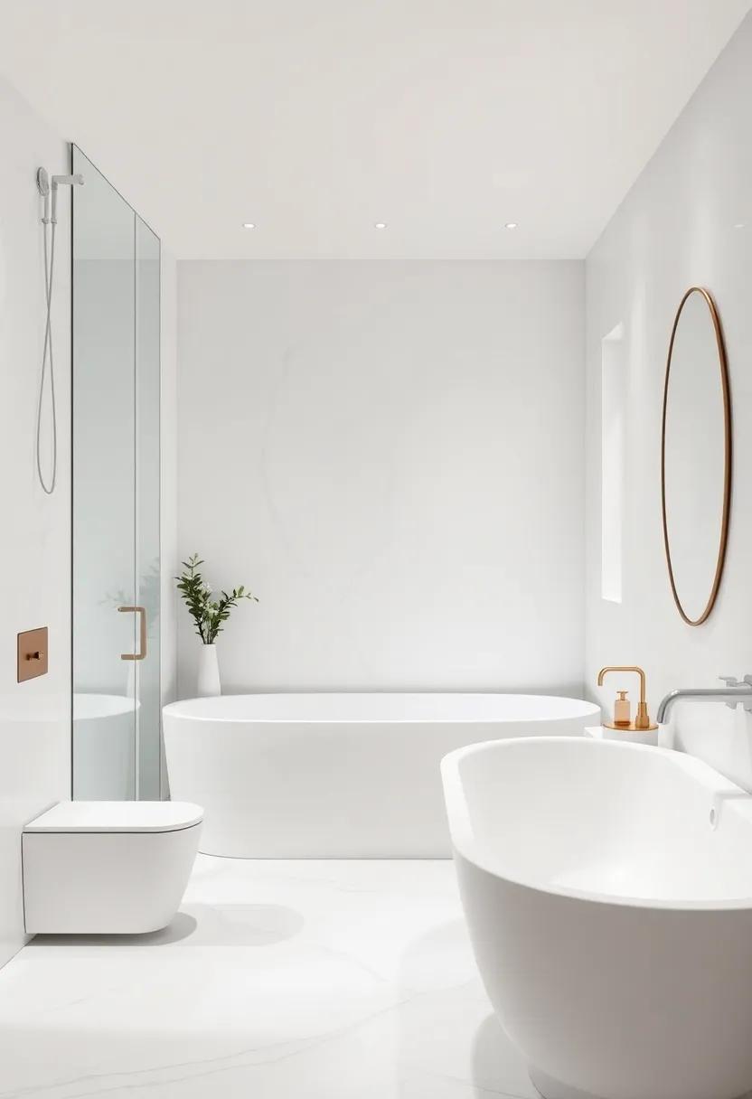The Seamless Blend of Minimalism and⁢ Opulence in Compact ​Bathroom Interiors