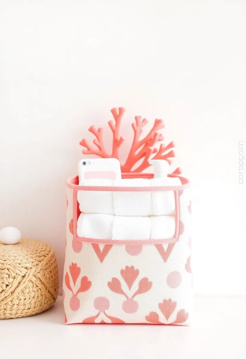 Coral‌ Diaper Stacker: Use a stylish coral‍ diaper⁢ stacker to keep essentials close at ⁤hand while‍ adding aesthetic appeal to the nursery