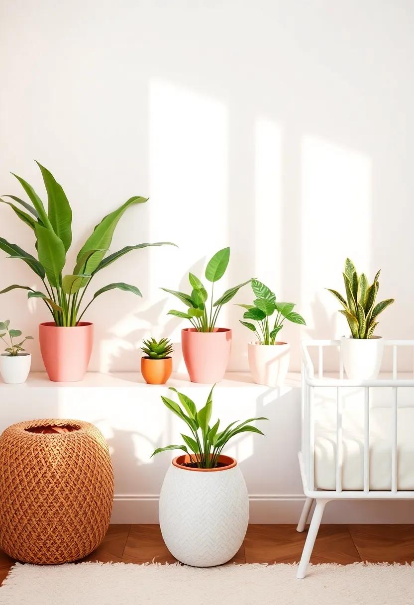 Nature-Inspired​ Elements:‌ Introduce plants in ⁣coral pots to infuse a⁤ touch ⁣of greenery into the nursery’s ‌serene environment
