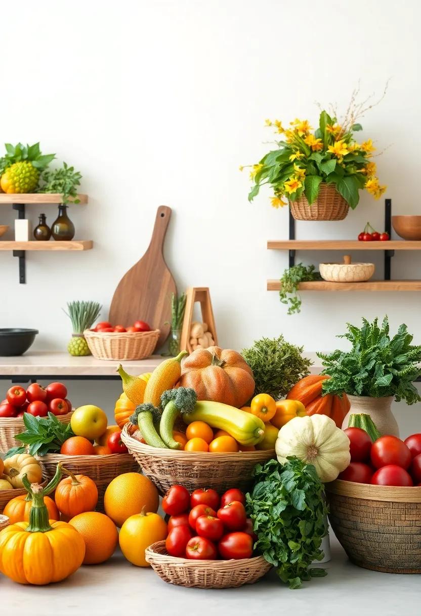 Bountiful Produce Displays that Celebrate Seasonal Harvests