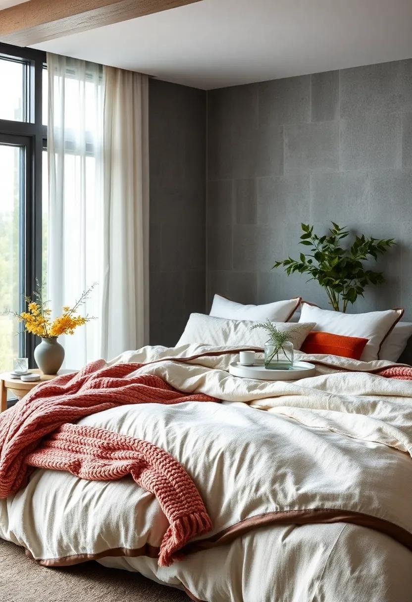 Heavy Knit Throws with Satin-Trimmed Flannel ‌Comforters
