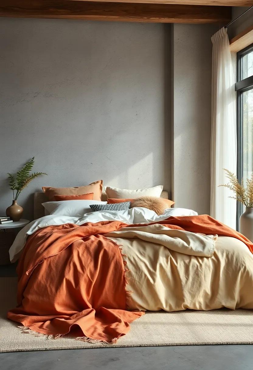 Mixed Material Bedding Sets Featuring Linen,⁢ Wool, and Silk