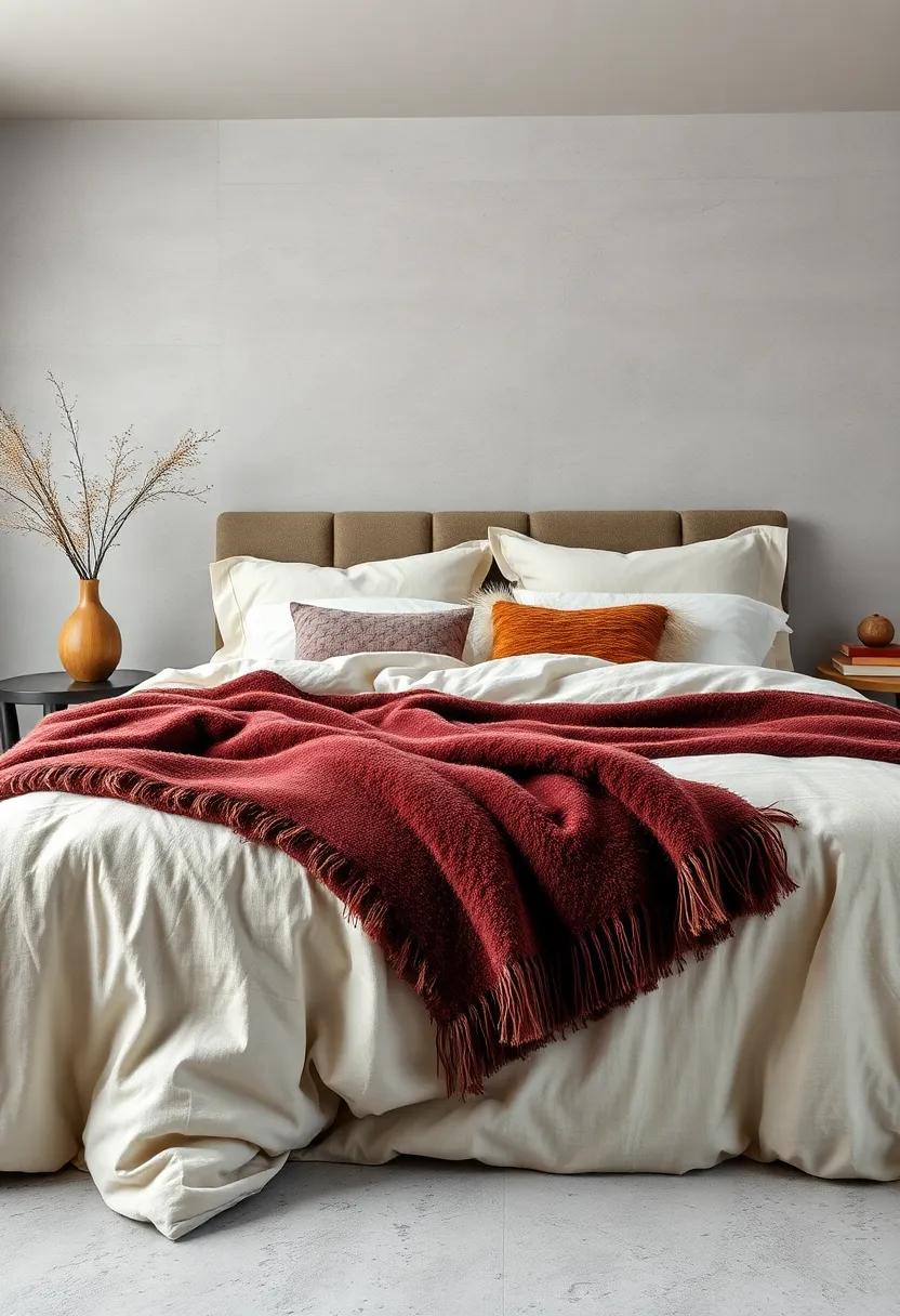 Textured Jacquard Bed⁤ Covers Layered with Plush ⁤Fleece Sheets