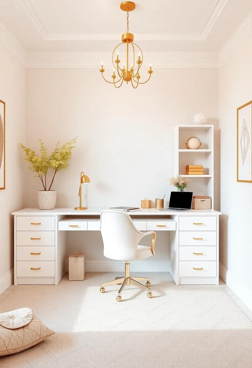 Thoughtful Desk Spaces Merging Elegance with Productivity for Creative Minds