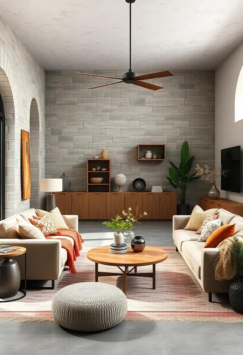 Layer cozy,⁢ vintage textiles over minimalist upholstery to create warmth and texture