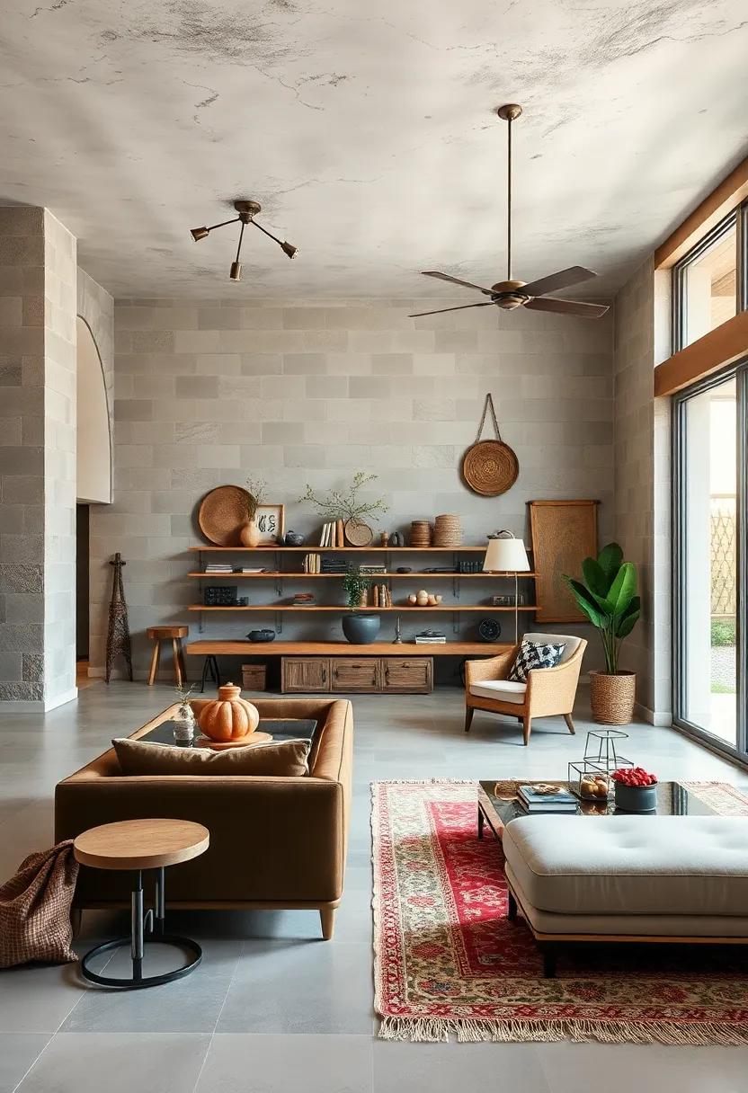 Pair​ an open, airy layout with curated collections of rustic antiques