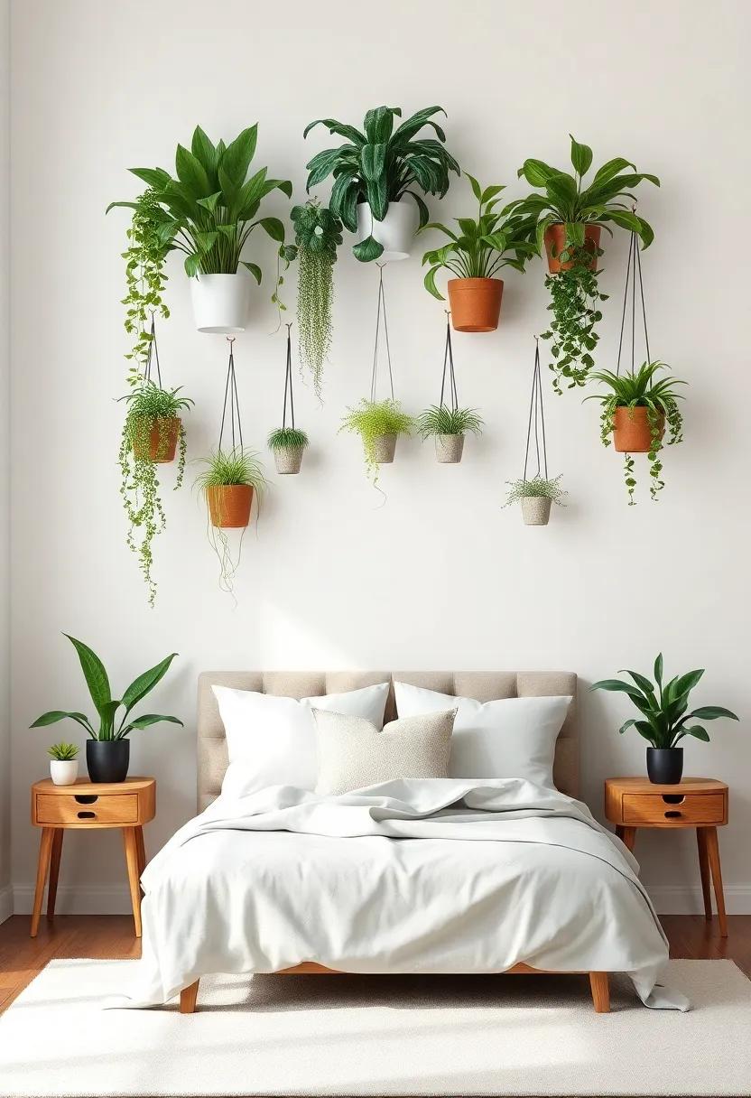 Indoor Plants Display: Arrange hanging plants or wall-mounted⁣ planters to bring an organic touch and fresh air to ⁤your personal⁤ oasis