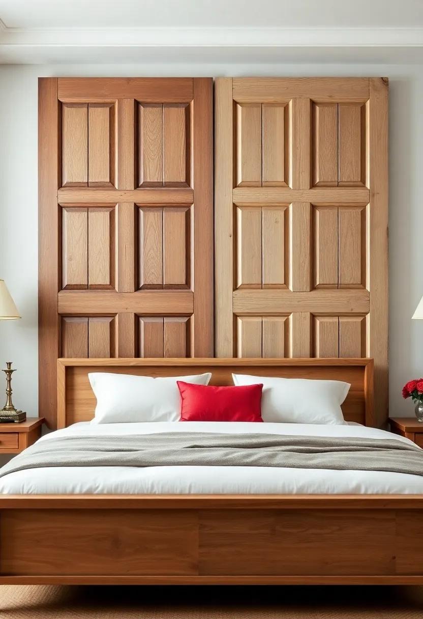 Repurposed Doors:⁣ Use old⁢ doors as unique artistic panels or headboards for a rustic, charming look