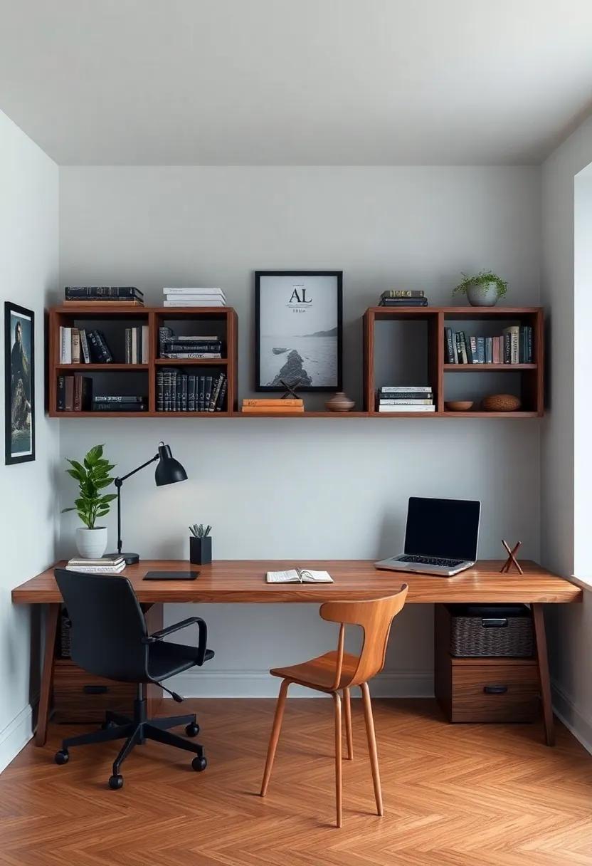 Embracing Timeless Wood Tones and Rich Textures to Define a Classic⁤ Dark Academia Workspace
