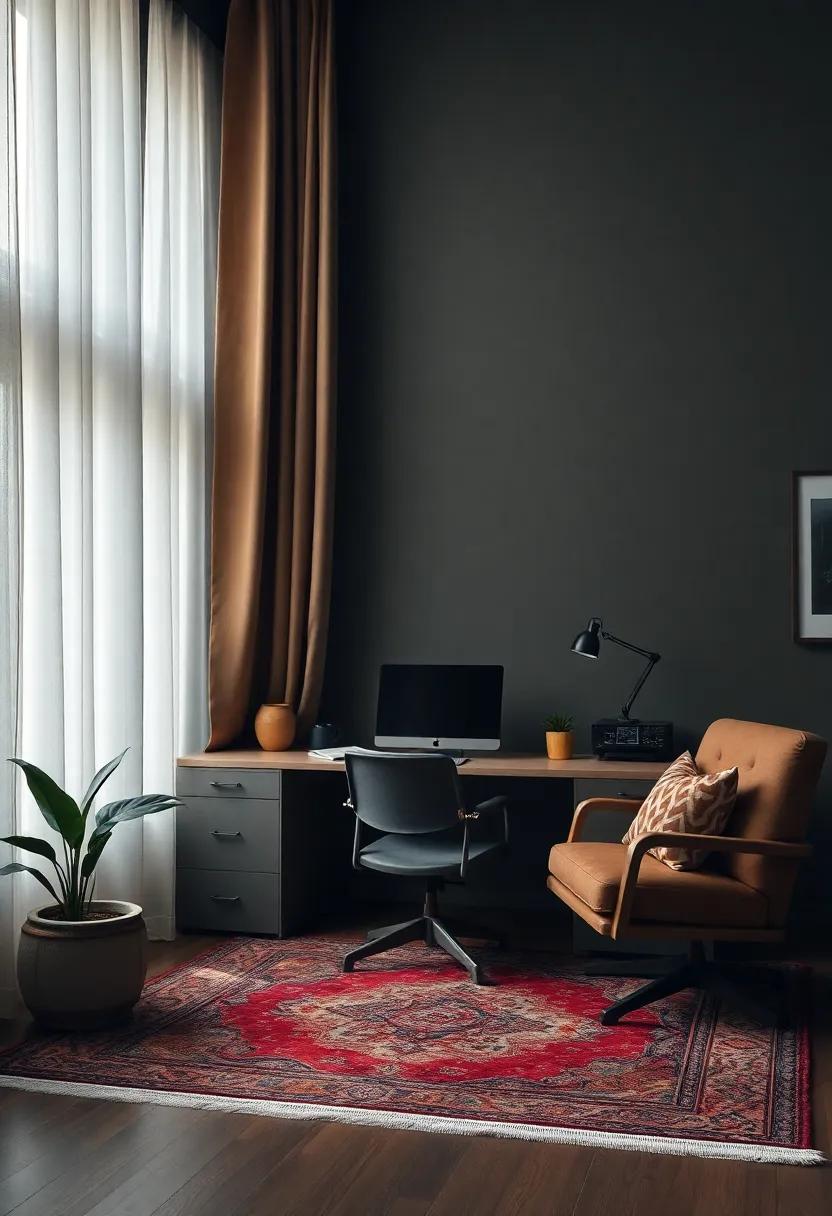 Layering⁤ Persian Rugs and Heavy Curtains to Create Warmth and⁤ Depth in a Dark Academia office