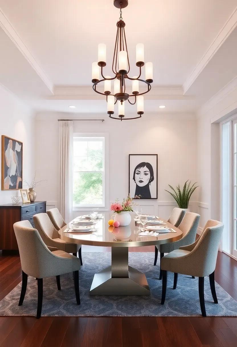Consider the purpose of your dining room and choose a layout that reflects how you plan to use the space, whether for formal dinners or casual gatherings