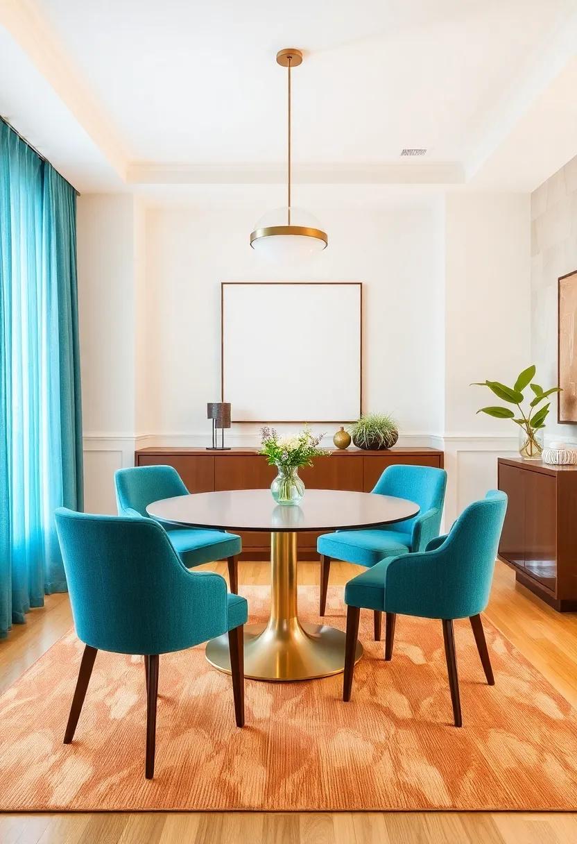 Pay attention to acoustics; use textiles like ‌upholstered‍ chairs and area rugs to‍ soften sound and enhance the dining experience