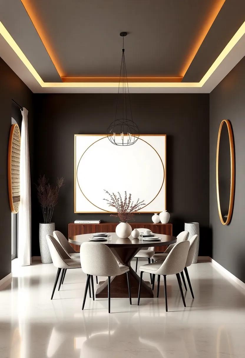 Showcasing Artistic Wall Decor and Unique Mirrors to Expand Visual Perception of the Room