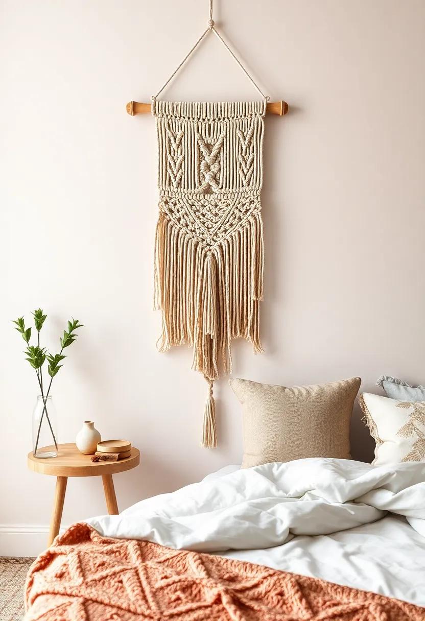 Artisan-Made Macramé Wall⁤ Hanging: Add texture and a boho vibe with a hand-knotted masterpiece that ‌draws the eye upward