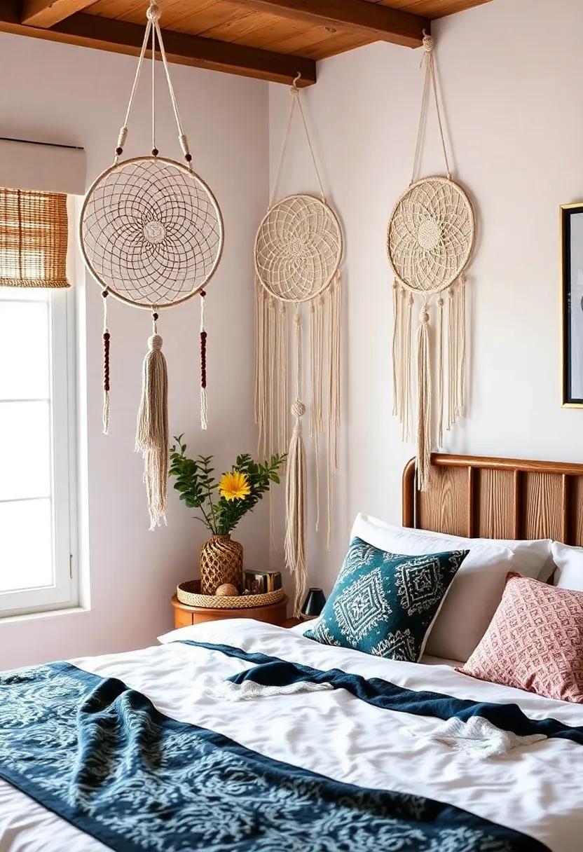 Bohemian Dreamcatchers:‌ Hang oversized macramé dreamcatchers ​that ⁣make a striking statement while ⁣symbolizing positive energy and protection