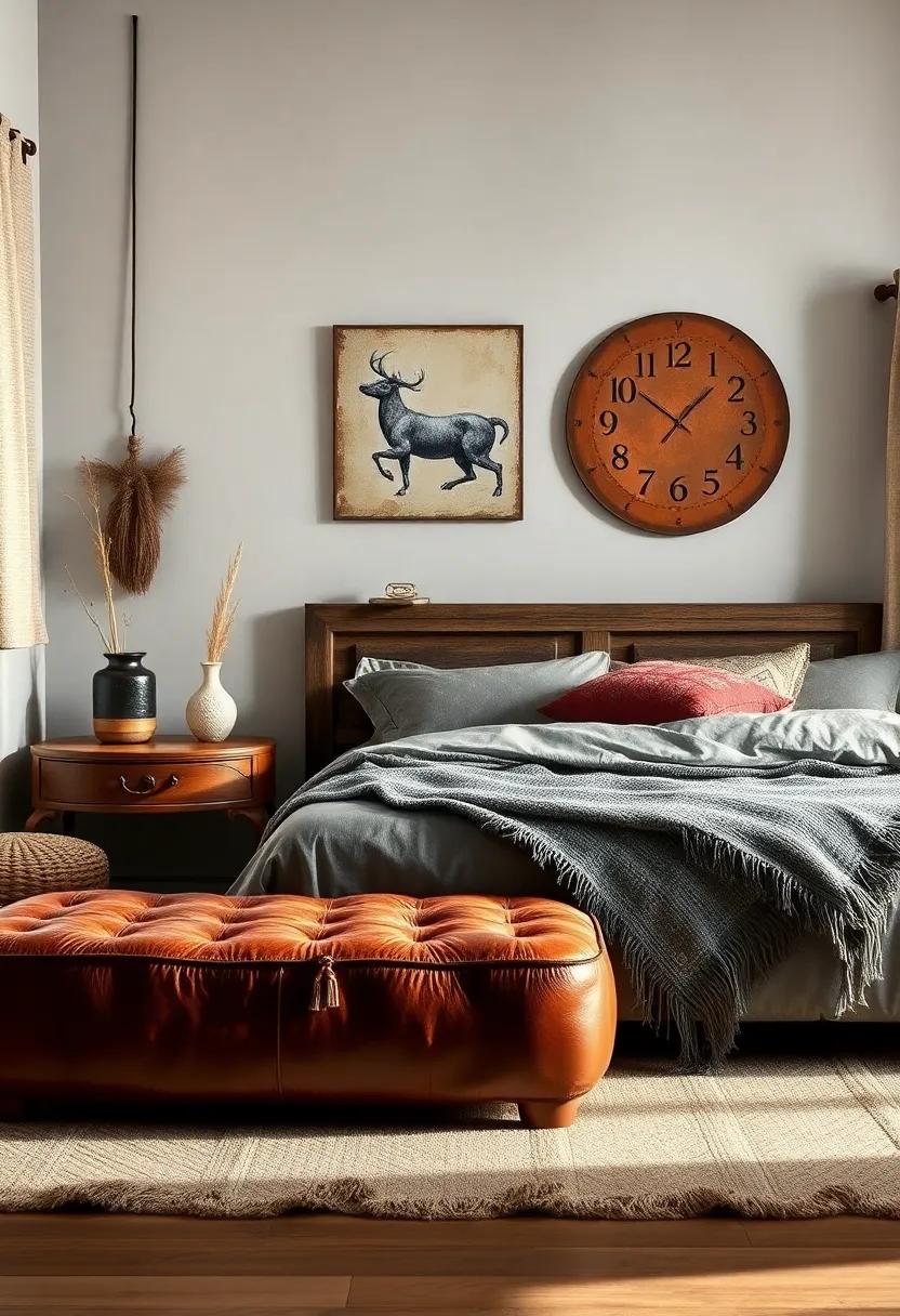 Distressed ⁣Leather Accents: ‌Choose leather pieces like ottomans or wall ⁣art that bring a ⁣sense of rustic elegance and character⁢ to your space