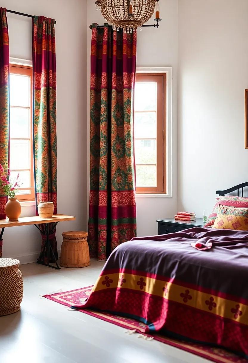 Ethically Sourced Sari ‌Curtains: Drape your windows with ​colorful, upcycled saris that add a touch of cultural richness and warmth