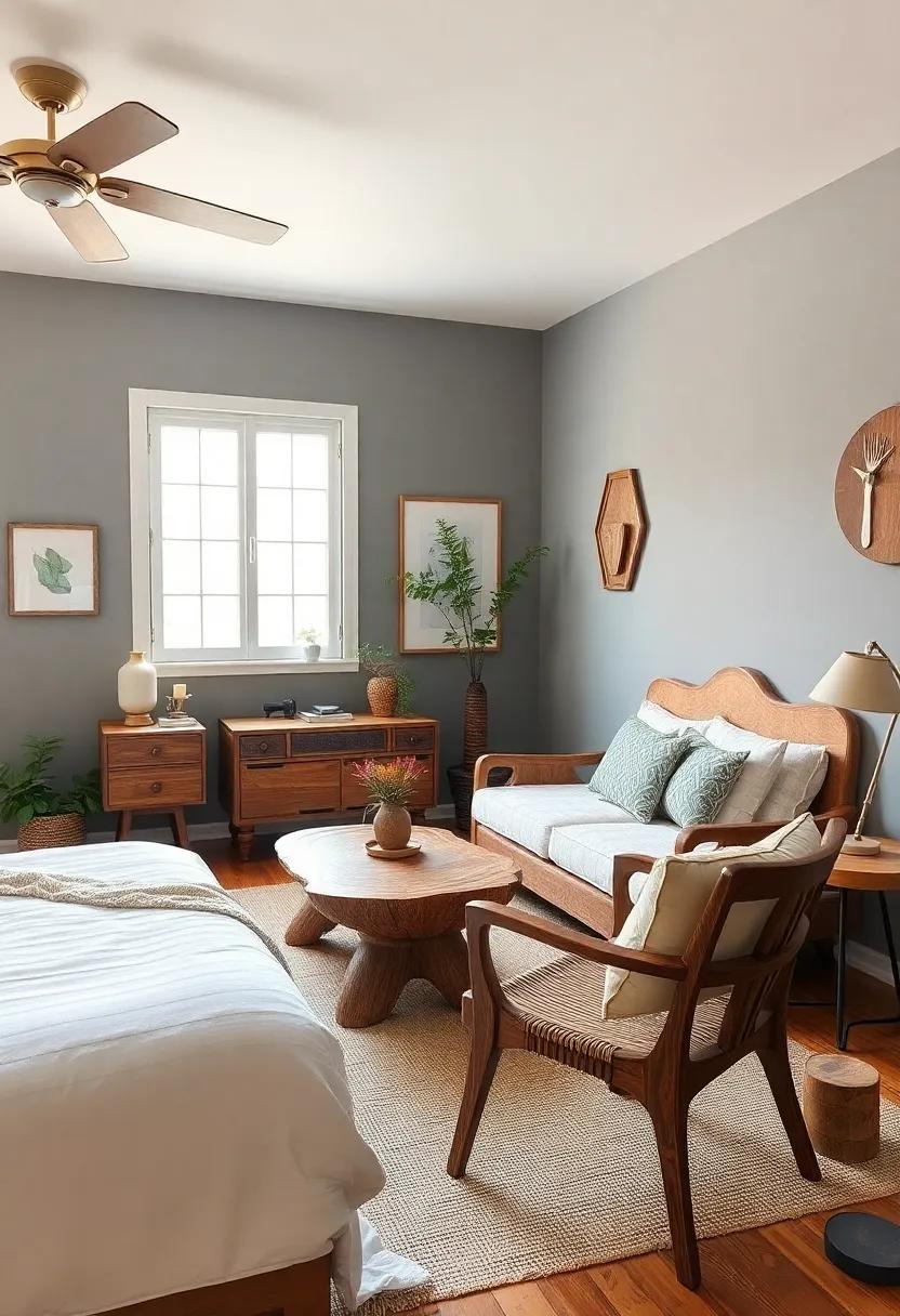 Handcrafted Wooden ‌Furniture: Choose unique, artisanal pieces that stand out, such ‌as a live-edge table or carved⁣ accent chair