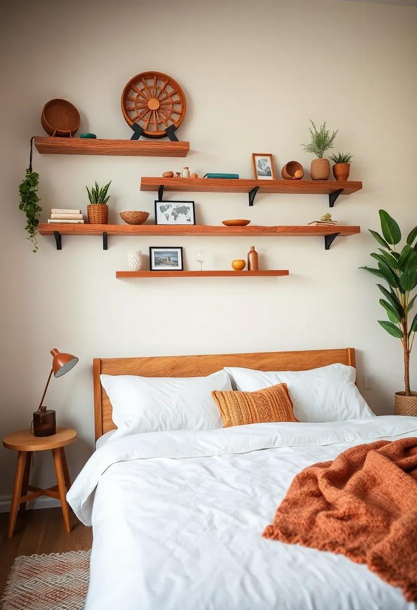 Repurposed Wood ⁤Shelves: Create a feature​ wall with rustic shelves⁢ that beautifully display your treasures while maintaining an eco-friendly ethos