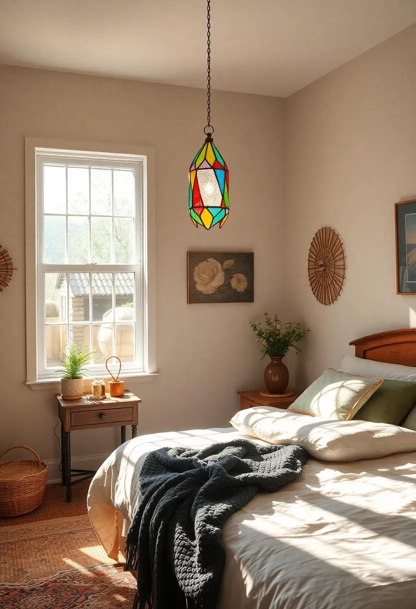 Stained Glass Sun‍ Catchers:‌ Enhance ‌your​ light with colorful glass pieces⁤ that cast mesmerizing patterns around the ‍room when the ​sun shines through
