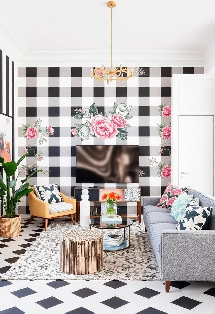 Mix patterns Freely: Combine stripes, florals, and geometric designs seamlessly ‍for a playful and energized space