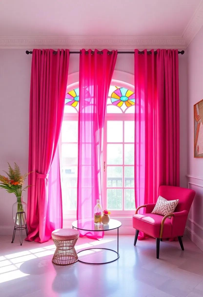 Make ⁣A Colorful Statement‍ with⁤ Windows: Use‌ vivid curtains or stained glass accents‍ to add a splash⁢ of color when sunlight shines​ through