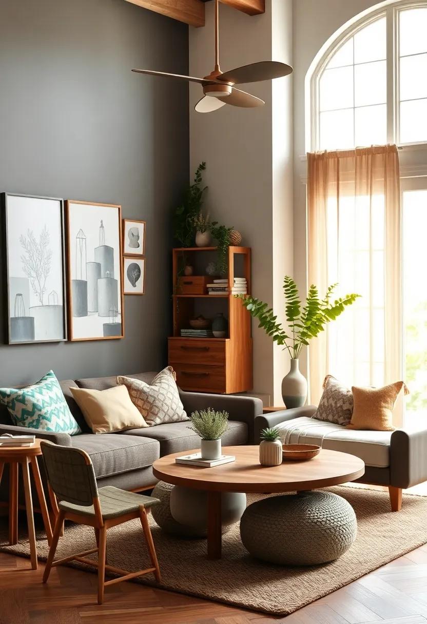 Create ‌a Multi-functional⁣ Space: Design areas that​ serve different purposes using ⁤eclectic ​furniture arrangements‌ for​ practicality and⁢ style