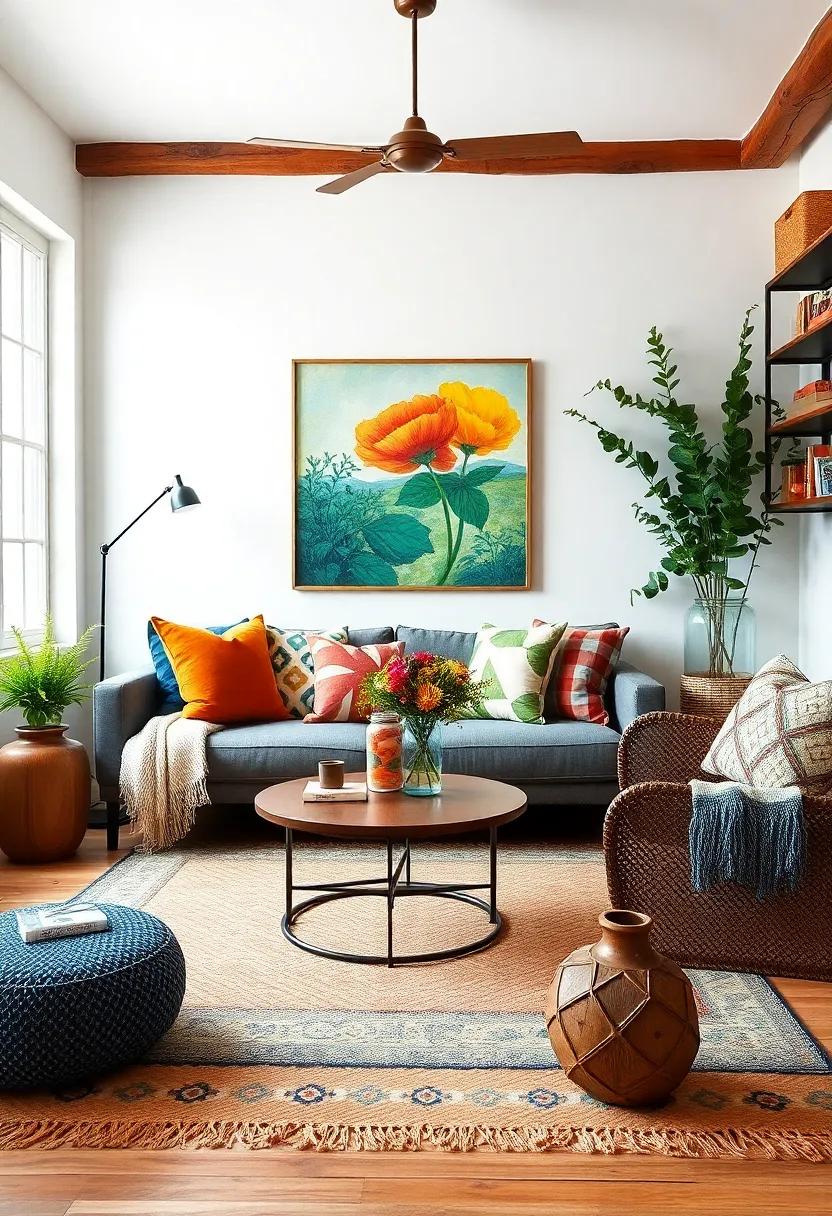 Use Colorful Accents: Introduce splashes of‌ color ‌through throw⁤ pillows,‌ artwork, or decorative vases to‌ enliven a neutral​ palette