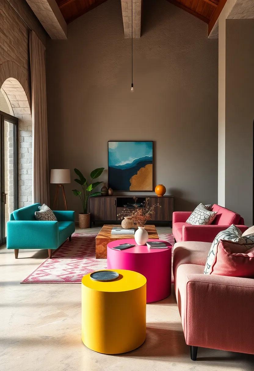 Apply Graphic Shapes⁣ or Abstract ‍Art to Small​ Accent Tables for a Modern⁤ Twist