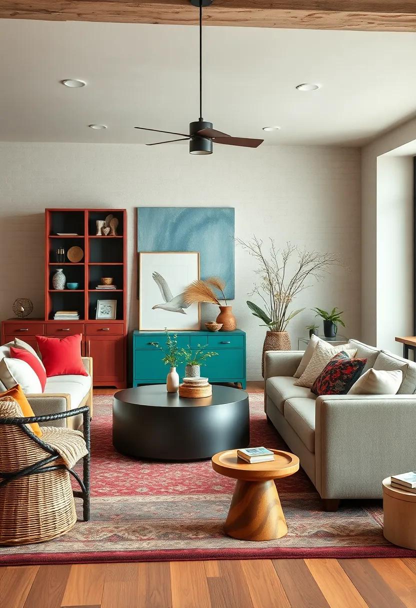 Combine ​Rustic ​Painted Pieces with⁣ Sleek, Modern Decor ‌for Dynamic Contrast