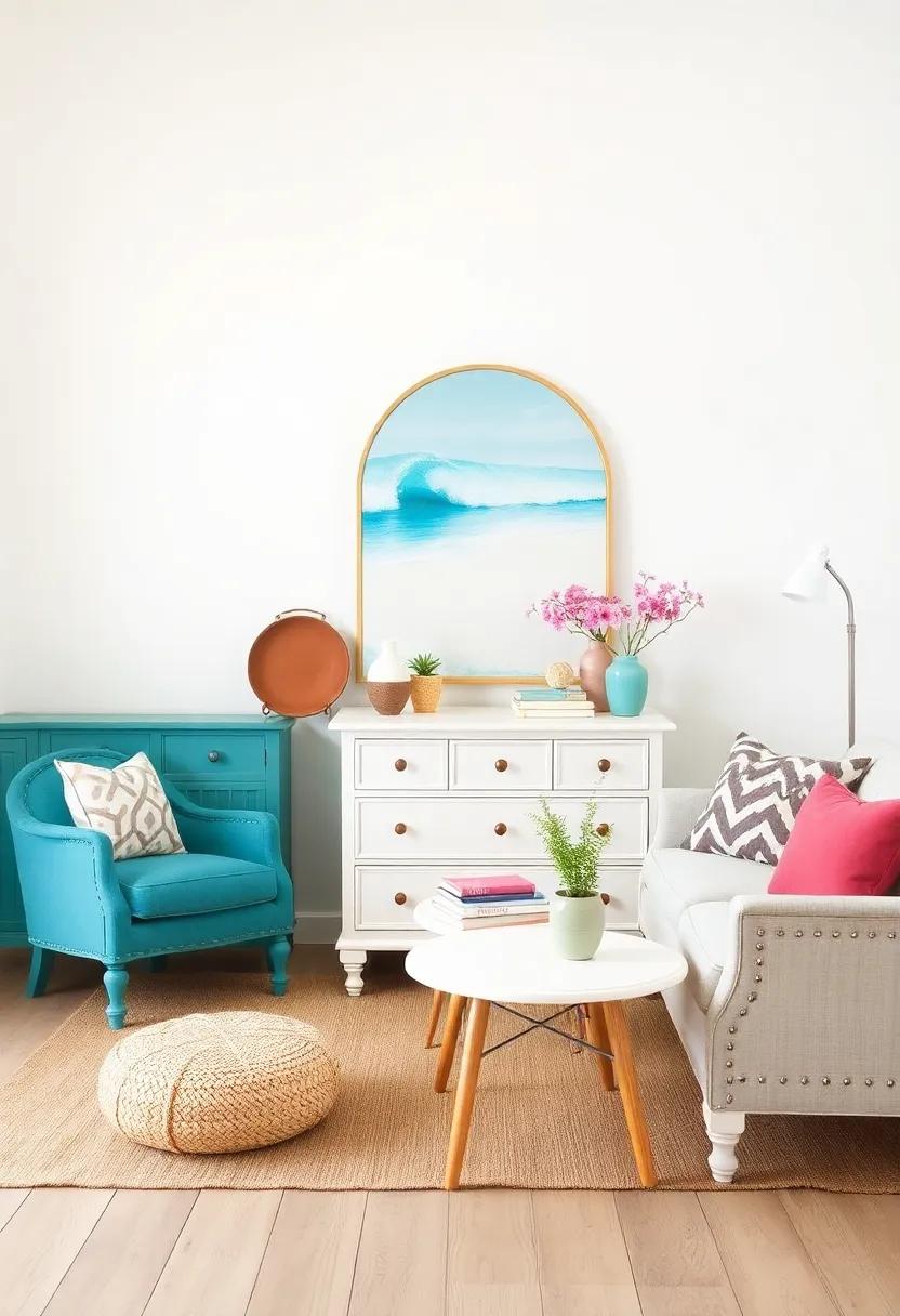 Mix Neutrals with ⁢Vibrancy: Use neutral painted furniture as a‌ backdrop against​ vibrant‌ accessories ‍to keep the ​focus on color without clashing