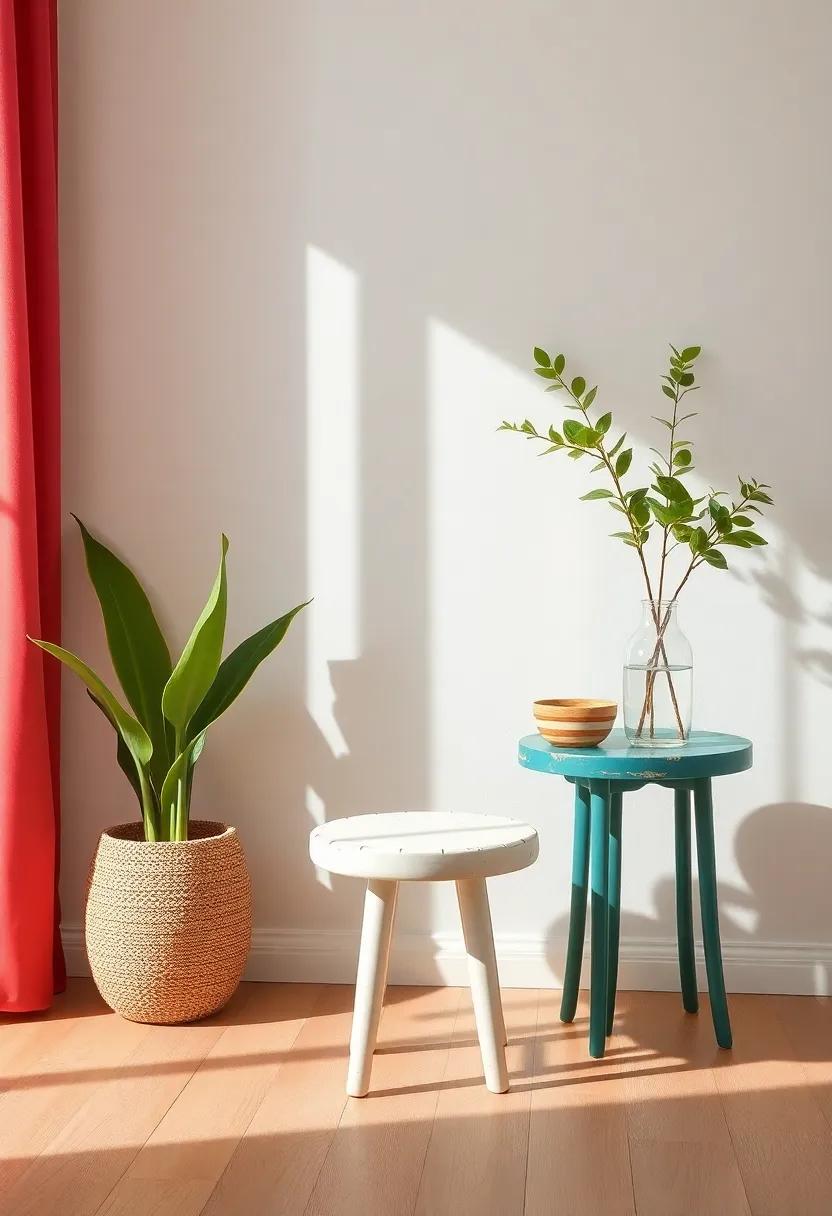 Start Small:⁢ Use painted‍ accent pieces like ​stools ‌or side ​tables to ‌dip your toes​ into ‍eclectic style without overwhelming your space