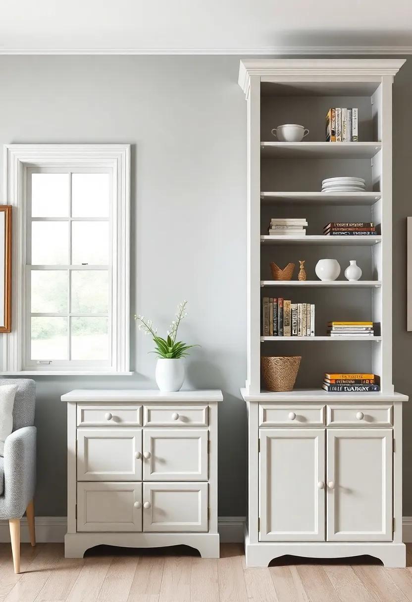 Utilize Height: Choose ⁢tall, painted furniture, like bookcases, to⁤ draw ‍the eye upward and create an ‍illusion of space