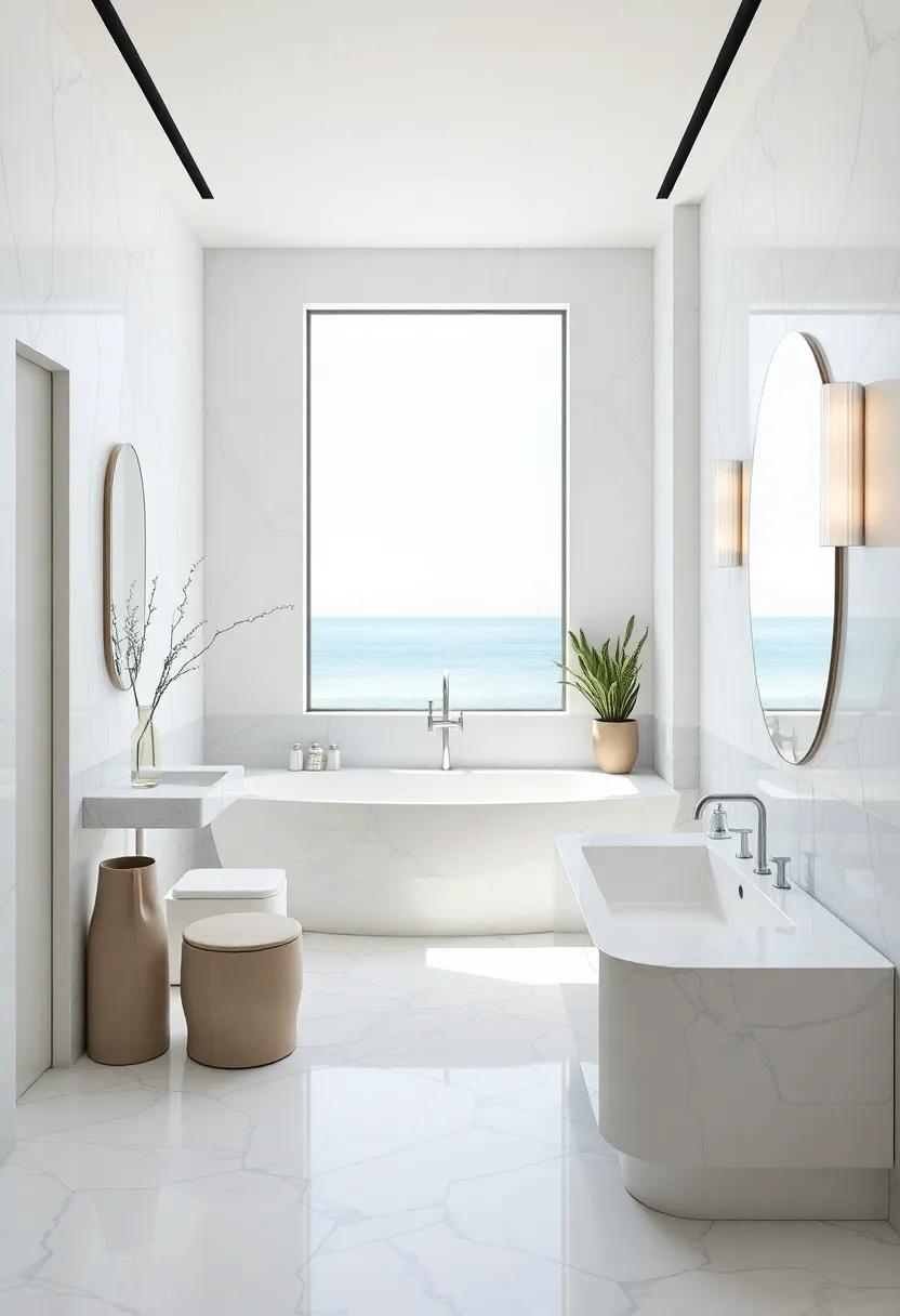 Defining Elegance with Minimalism in‌ Coastal Bathroom Design