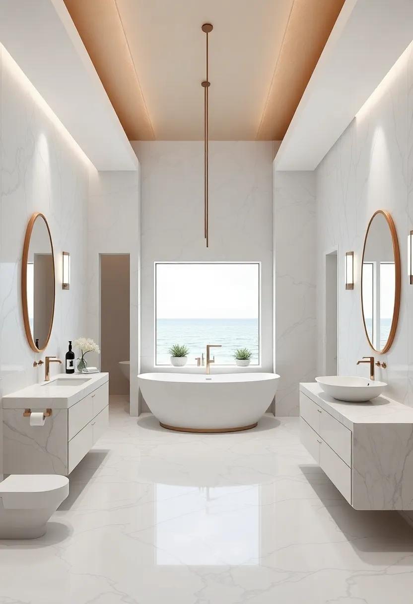 emphasizing Space:‌ Open Concepts in Coastal Bathroom Design