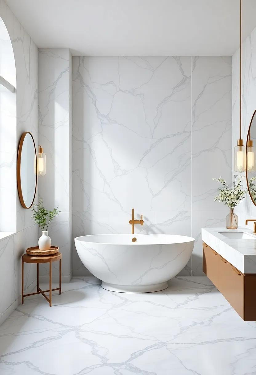 Marble Accents:‍ How to⁣ Use Them Strategically⁢ in⁤ your Bathroom⁤ Layout