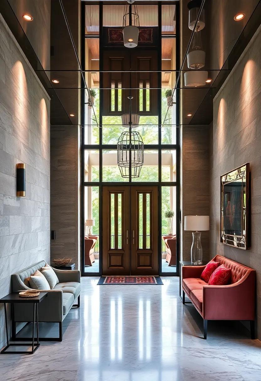 Accentuating Entrance Doors with mirrored Reflections that‌ Draw Attention and Add Subtle Grandeur