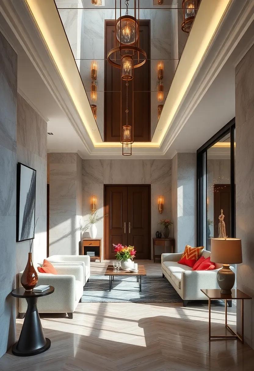 Capturing Natural Light Reflections to enrich the Depth and Warmth of an Elegant ⁣Entryway​ Space