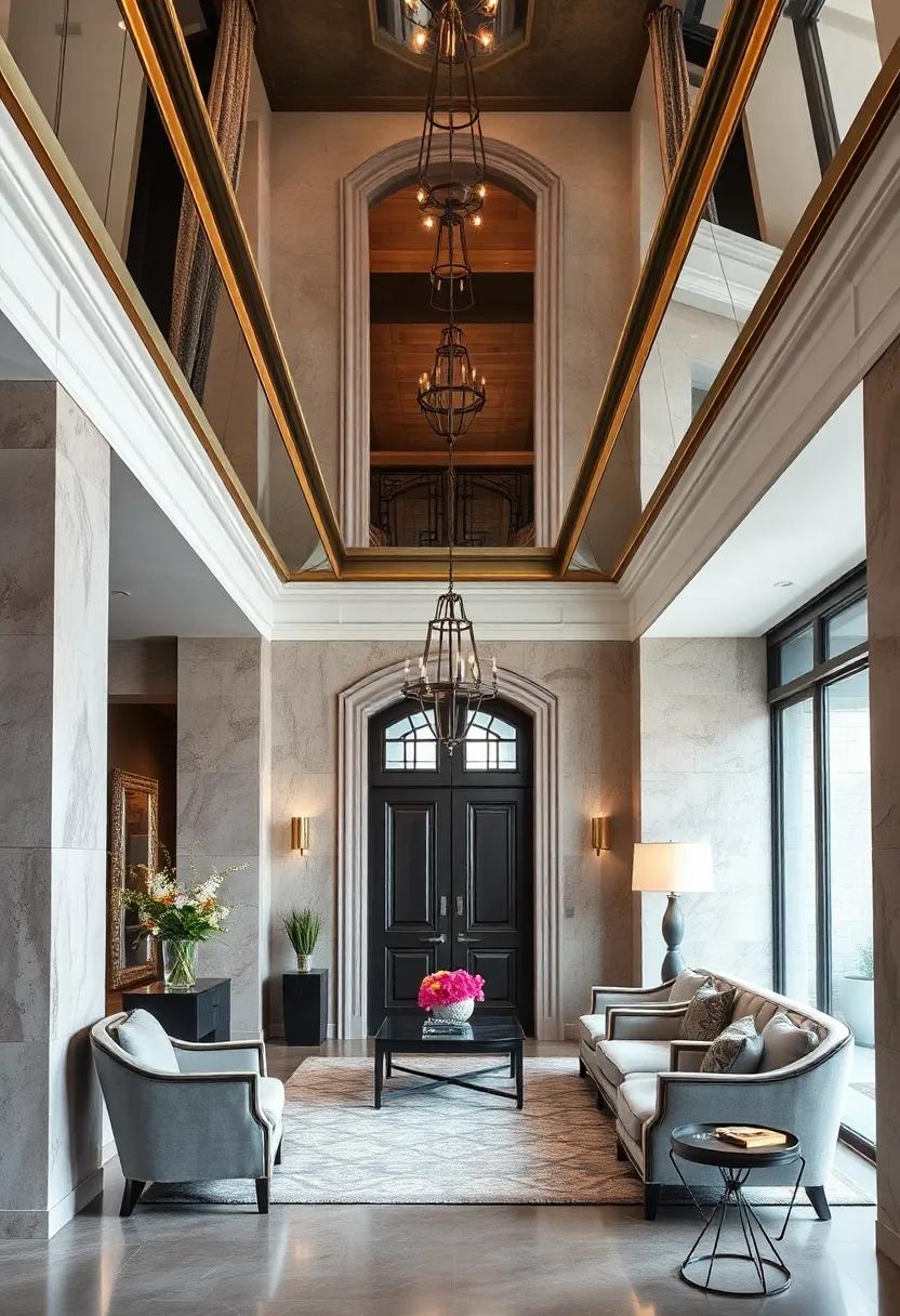 framing Mirrored Ceiling Edges ‌with Subtle⁤ Metallic Accents for a luxurious Yet Understated Elegance