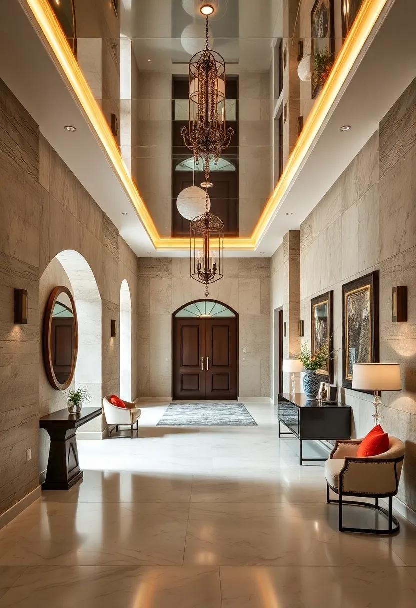 Layering Textured Wall​ Finishes⁤ Beneath⁤ smooth mirrored‌ Ceilings to Enhance‍ Tactile and⁤ Visual Balance