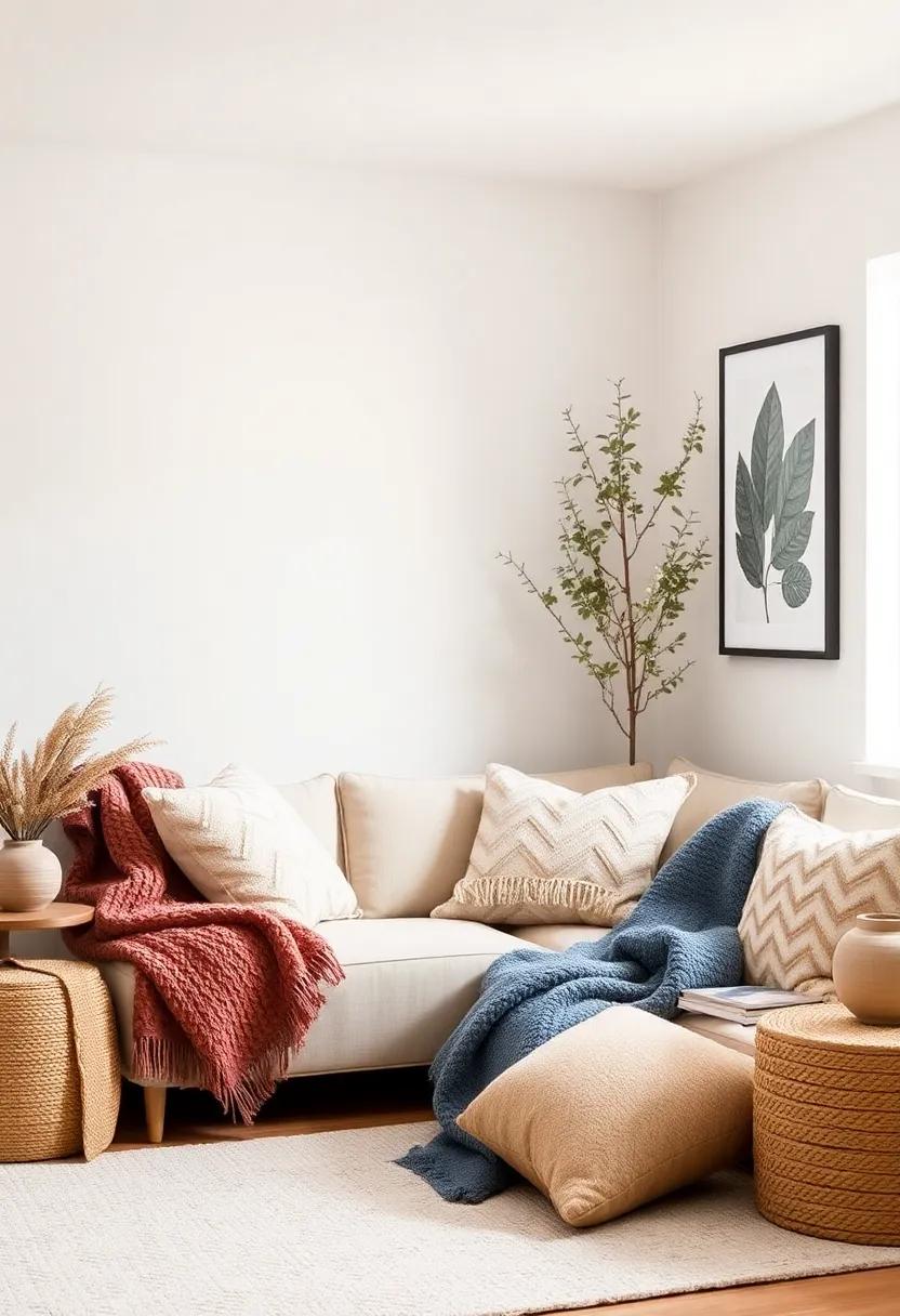 Creating a Reading Nook‍ with throws and Pillows