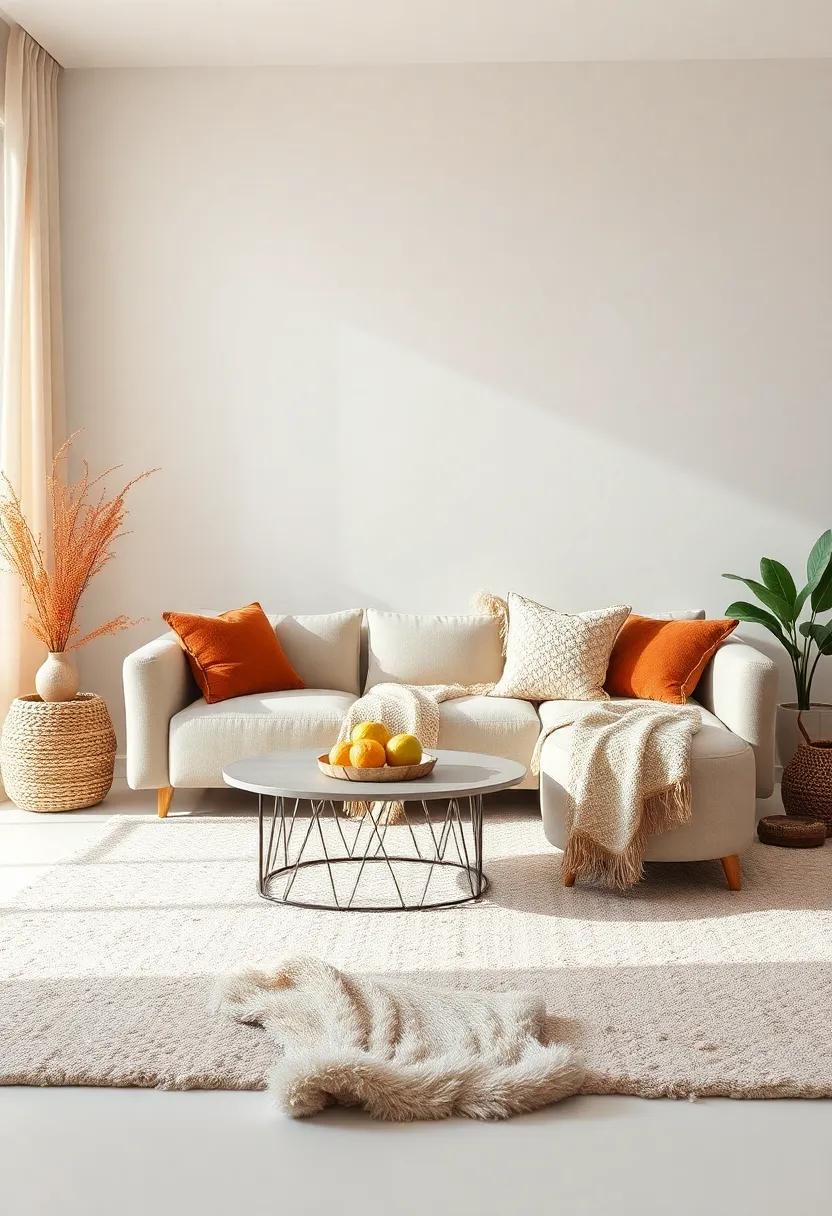 Warm Ambiance with Throws that Invite Relaxation