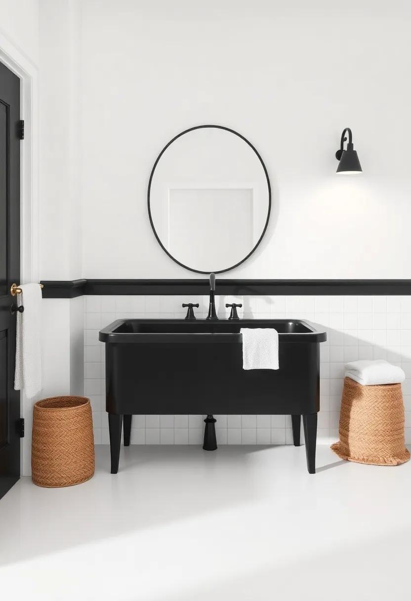 Artisan sinks: Consider a black farmhouse sink that stands out as a statement piece and complements the overall design theme you're creating