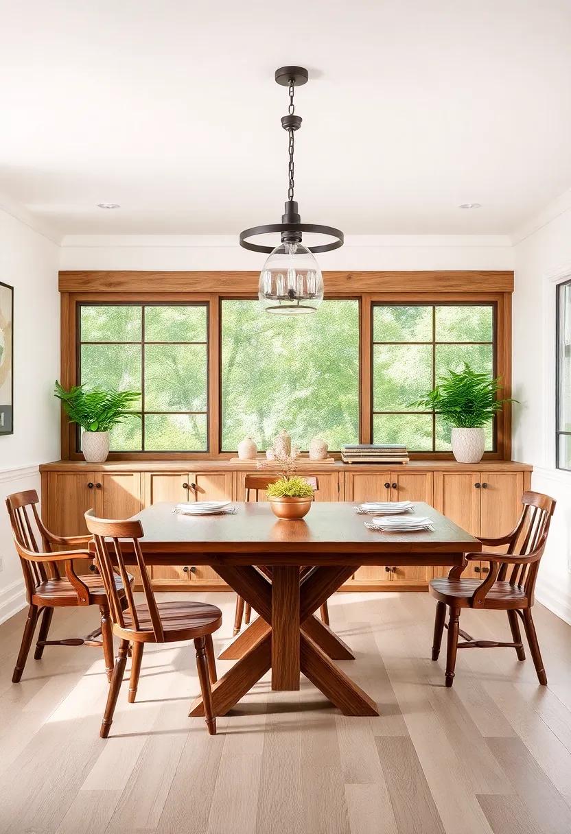 Mix vintage and modern farmhouse elements‌ by ‍pairing ⁢sleek metal lighting fixtures with rustic ​wood⁣ furniture