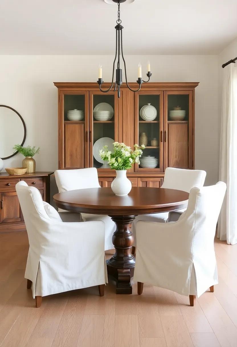 Use soft,⁤ neutral linen slipcovers on​ chairs ‍to ​soften the space ⁣while maintaining farmhouse simplicity