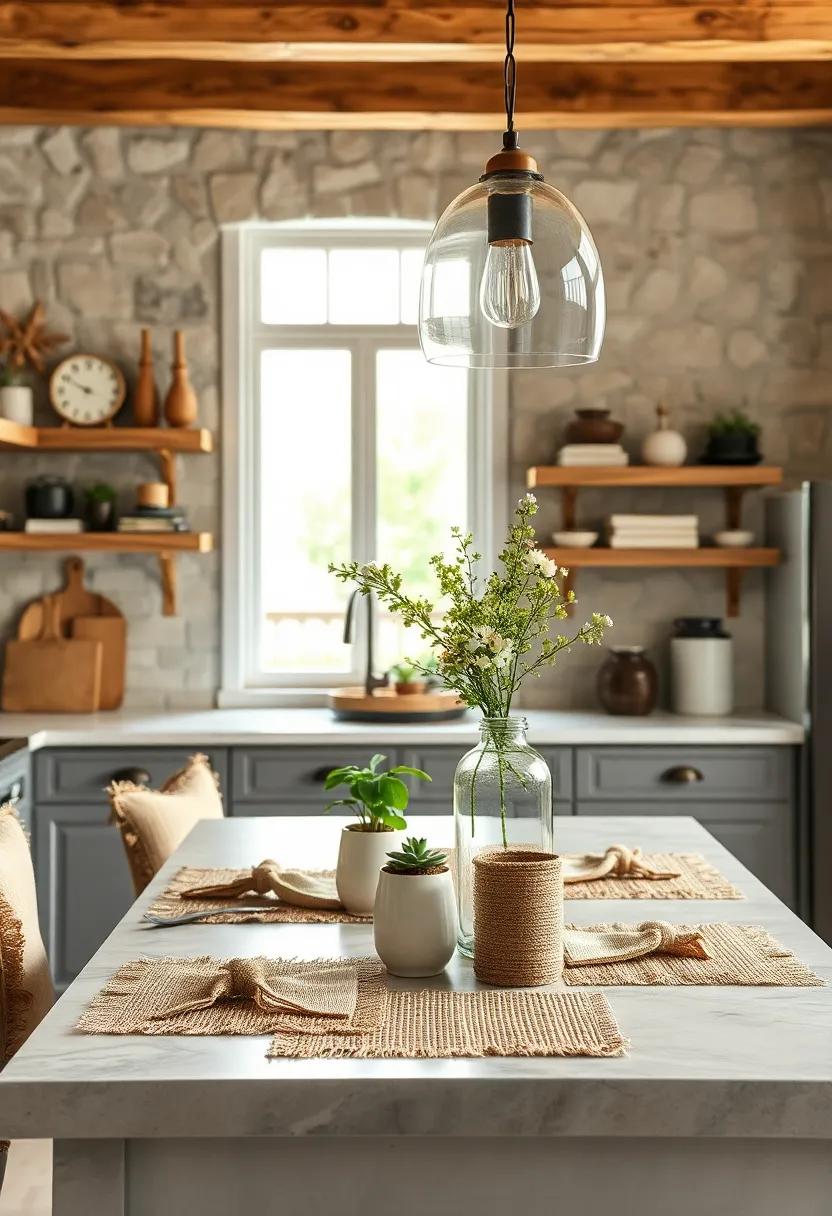 Burlap Accents:⁤ Incorporate burlap in placemats, chair cushions, or jar ‌coverings⁤ for an earthy, country-textured element