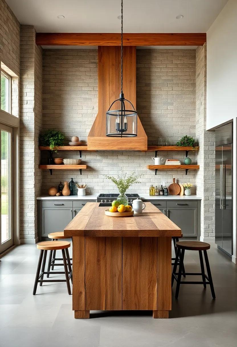 Reclaimed‌ Barn‌ Wood Island: Install a kitchen island made from reclaimed barn ‌wood for a⁢ centerpiece that ⁤radiates warmth and character